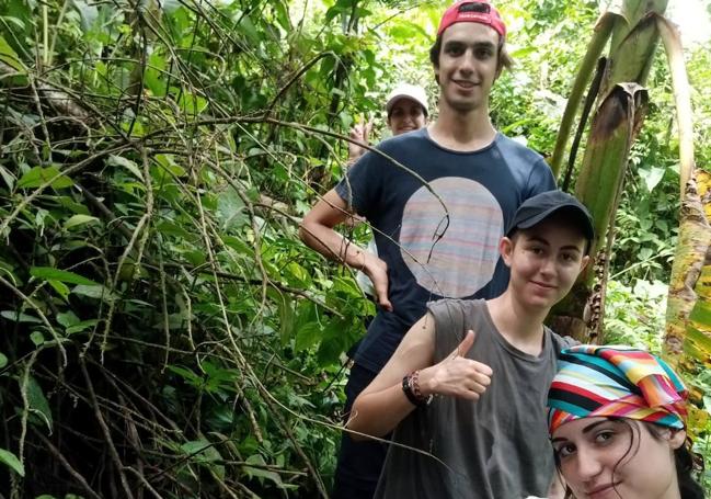 Juan Sanz Amor, durante su estancia en la Amazonía, el verano pasado.