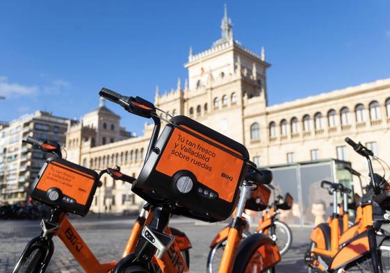 Bicicletas del servicio de préstamo municipal de Valladolid.