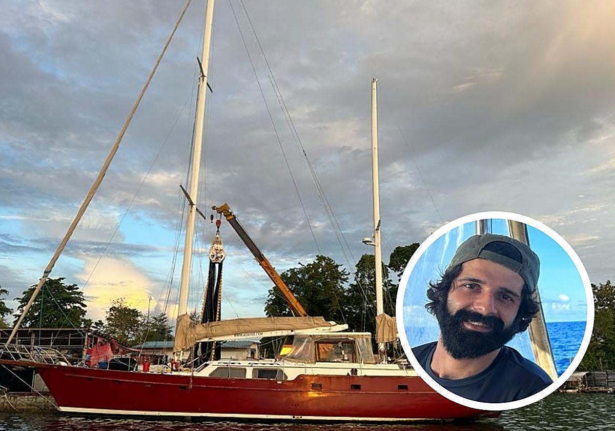 Imagen de la embarcación Pros en la que viajaba Santiago Rivas.