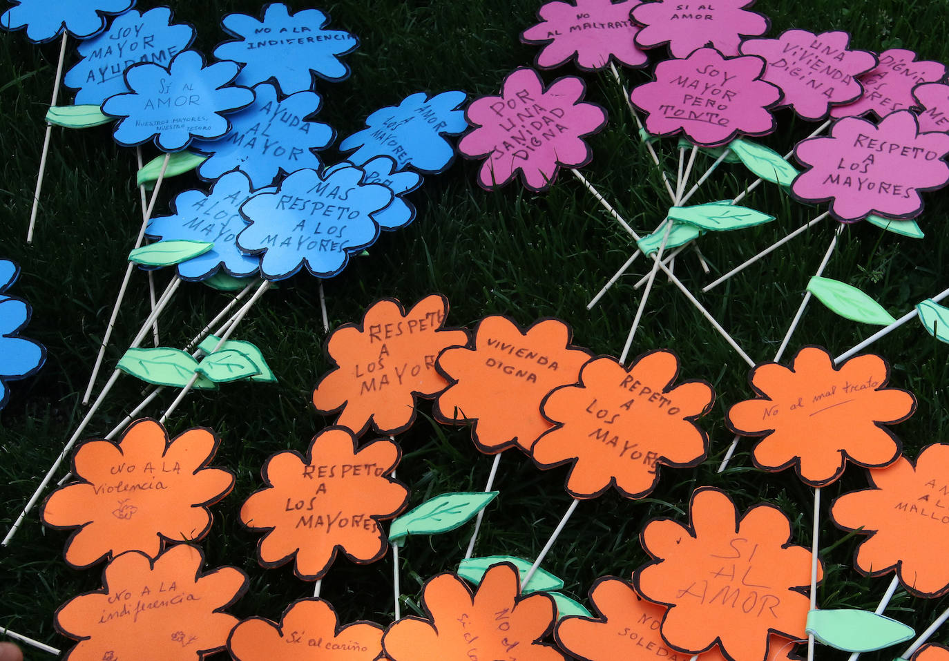 Plantación simbólica contra el maltrato a las personas mayores