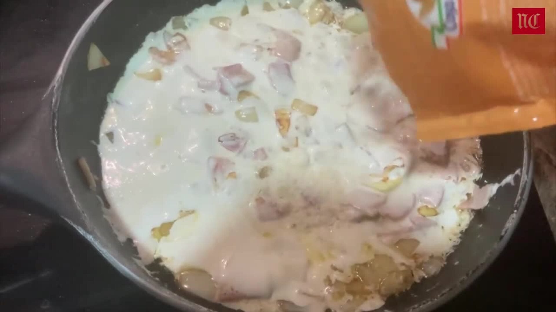 Receta de pasta con nata y bacon