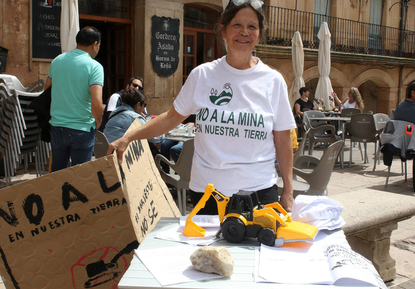 Protesta contra la mina