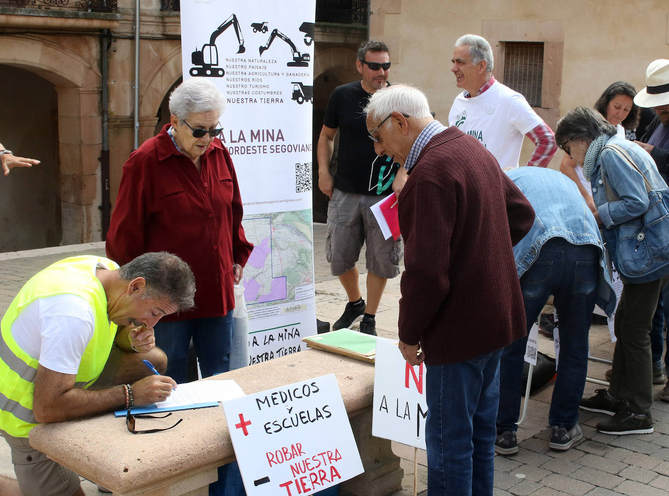 Protesta contra la mina