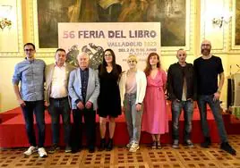 Jesús Redondo, durante el acto de homenaje al cómic vallisoletano en la Feria del Libro.