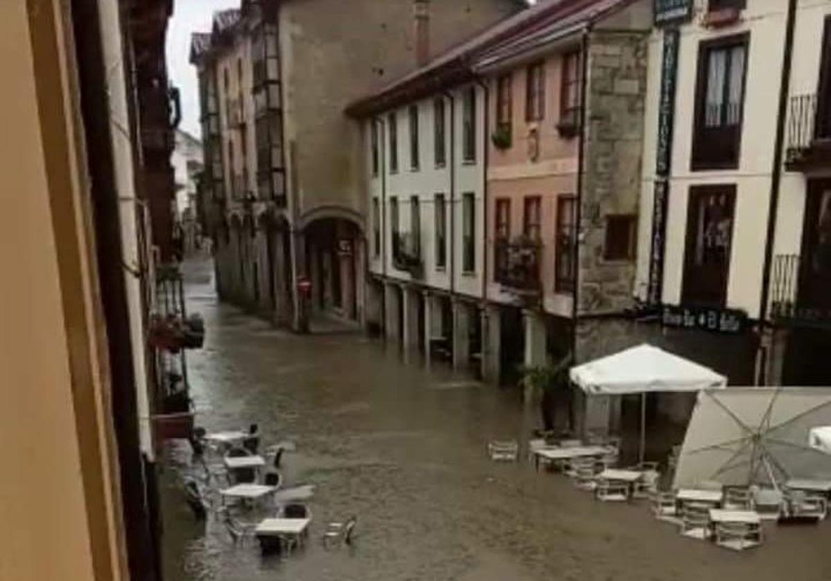 Inundaciones en Cervera de Pisuerga (Palencia).