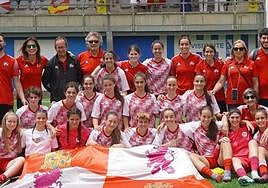 Las representantes de Castilla y León en el Campeonato de España sub-17.