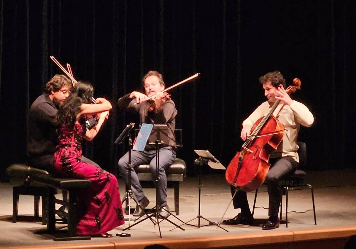 El Cuarteto Belcea durante el concierto.