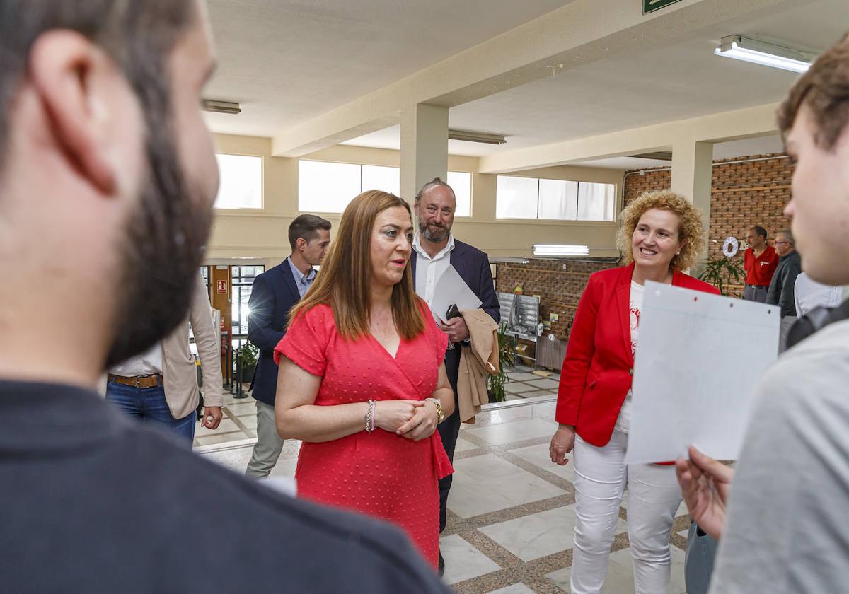 La delegada del Gobierno, Virginia Barcones, este martes en Segovia.