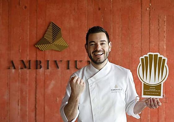 El chef Cristóbal Muñoz, jefe de cocina de Ambivium.
