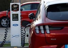 Punto de recarga para vehículos eléctricos.