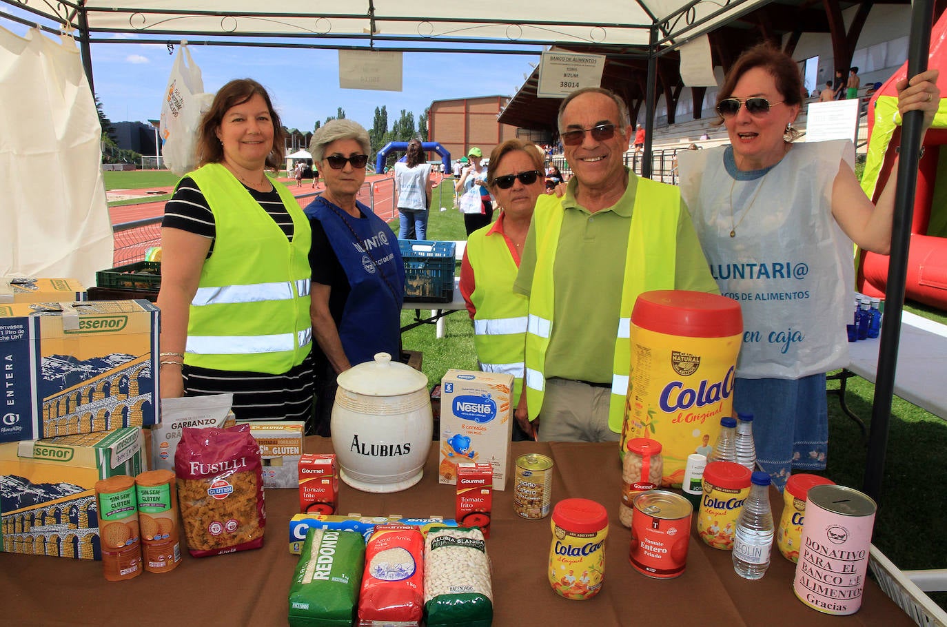 Stand del Banco de Alimentos de Segovia.