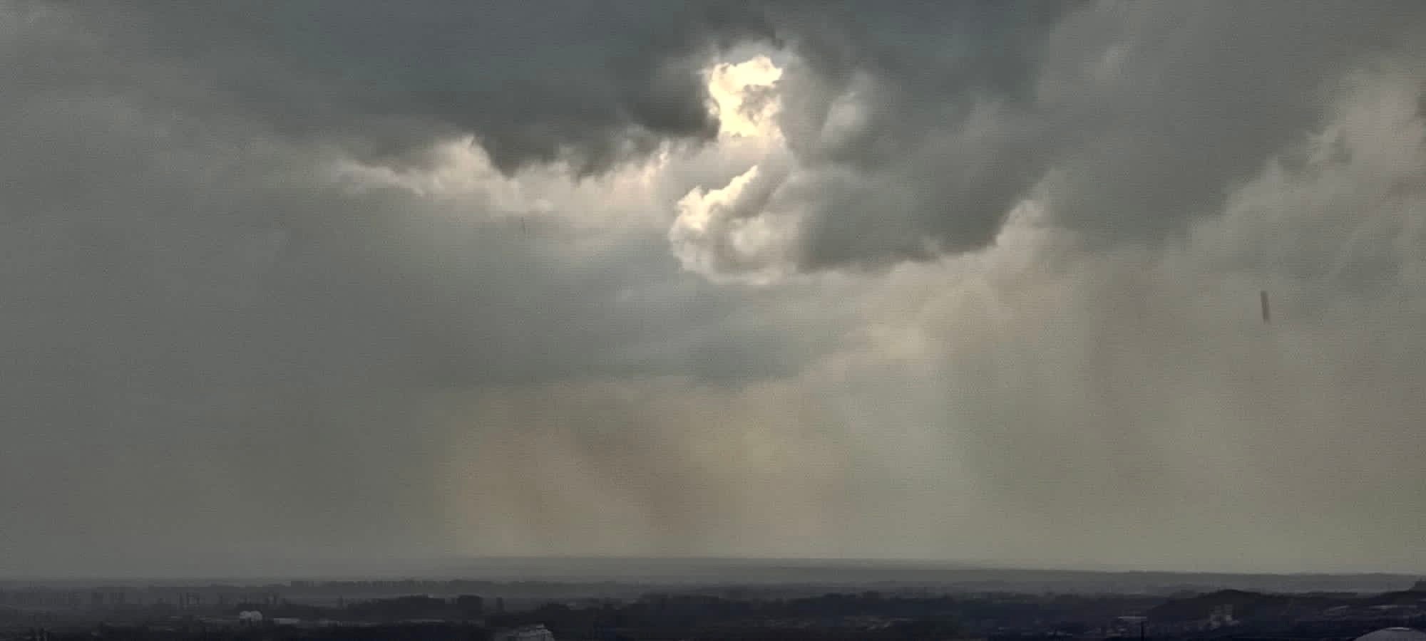 Tormenta en Valladolid en una jornada muy calurosa