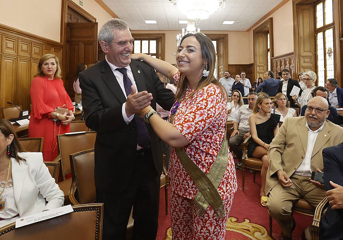 Saludos y felicitaciones en la nueva corporación de Palencia