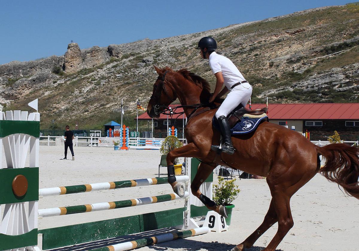 Concurso de hípica celebrado en el centro ecuestre de Segovia.