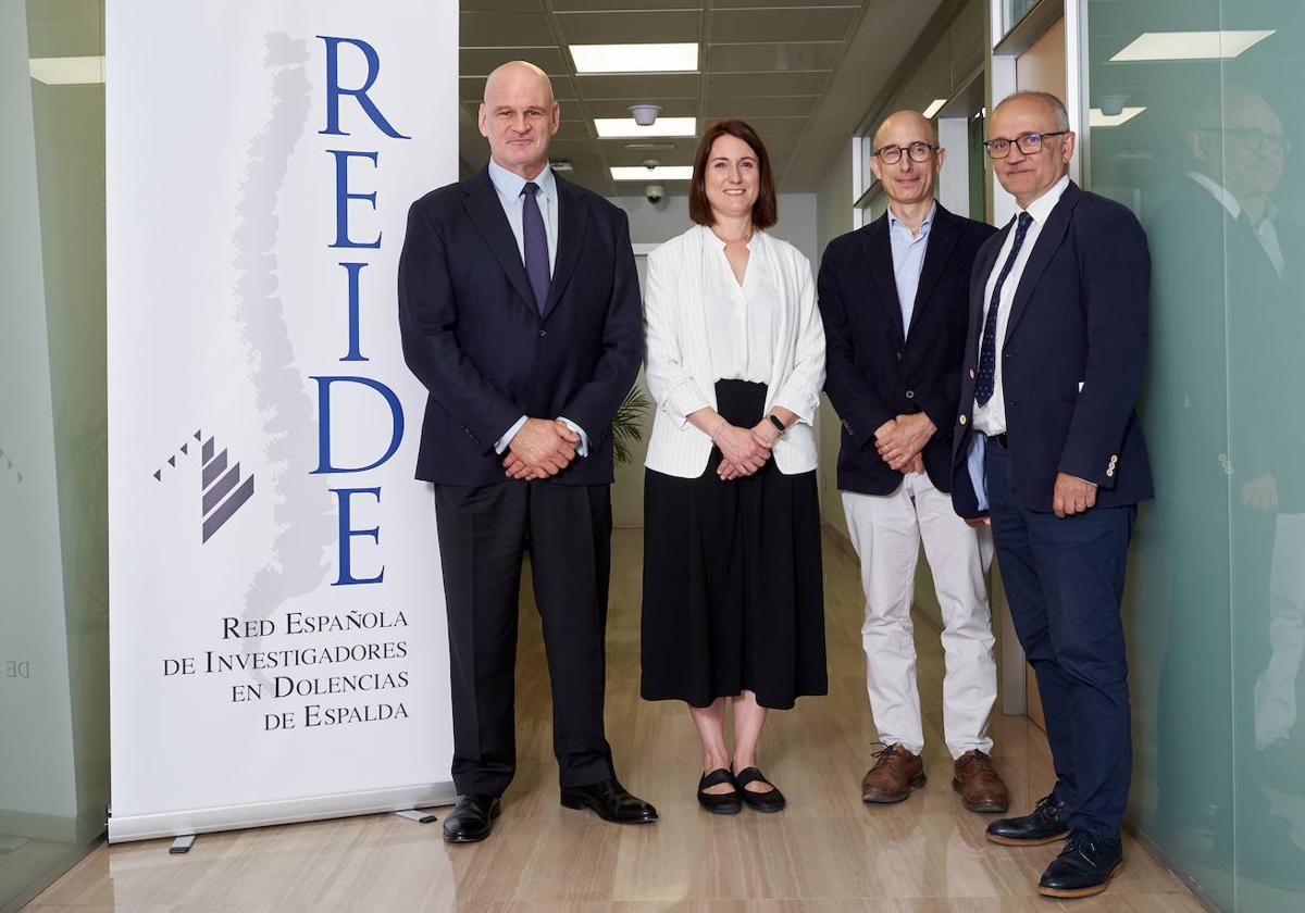 Los doctores Francisco Kovacs, Ana Royuela, Estanislao Arana y Luis Pérez-Romasanta, de izquierda a derecha.