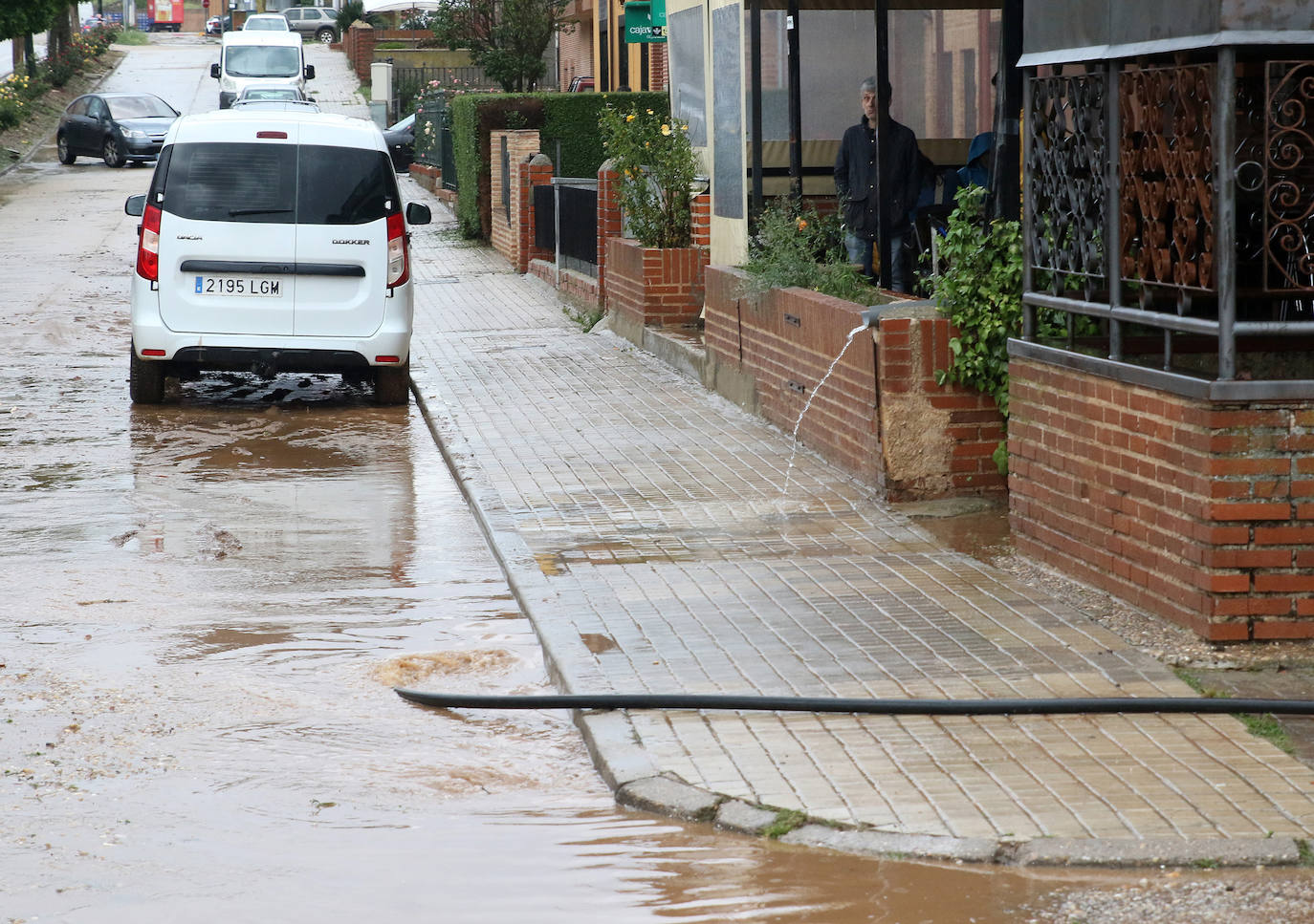 El rastro de la tormenta de granizo en Ayllón