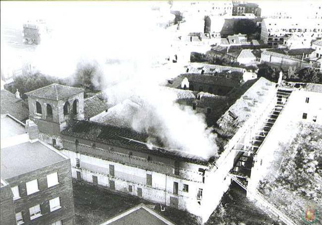 Incendio del hospicio en 1978.