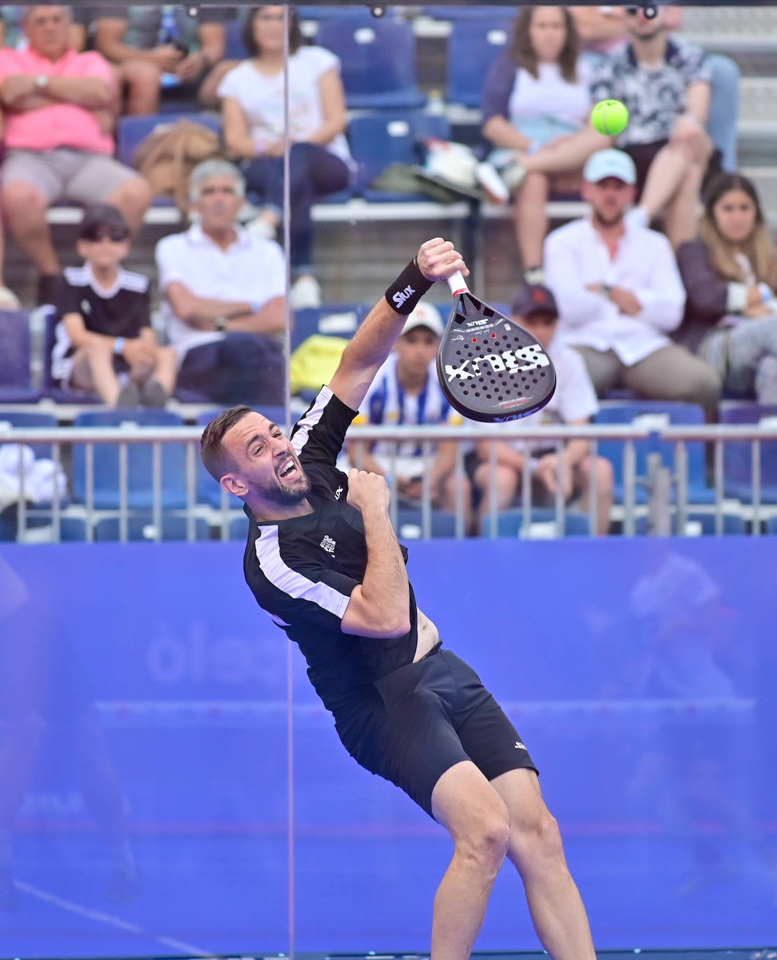 La primera jornada del World Padel Tour en la Plaza Mayor de Valladolid