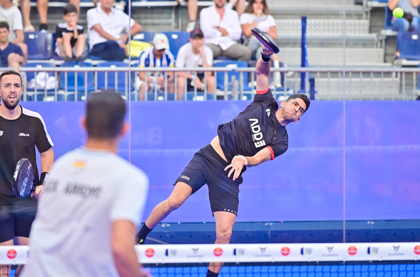 La primera jornada del World Padel Tour en la Plaza Mayor de Valladolid