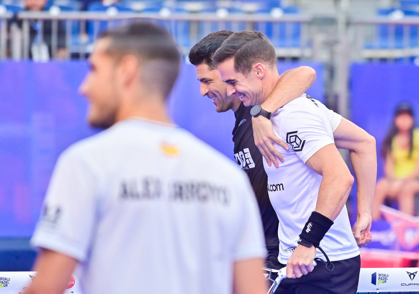 La primera jornada del World Padel Tour en la Plaza Mayor de Valladolid