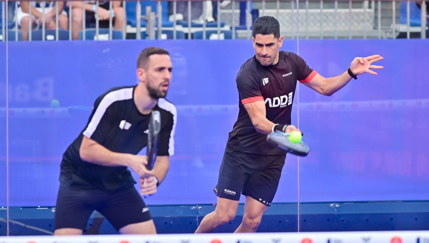 La primera jornada del World Padel Tour en la Plaza Mayor de Valladolid