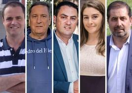 Carlos Enrique Fuentes, Feliciano Isabel, Javier Figueredo, Elísabet Lázaro y Benjamín Cerezo son los nuevos diputados provinciales del PP.