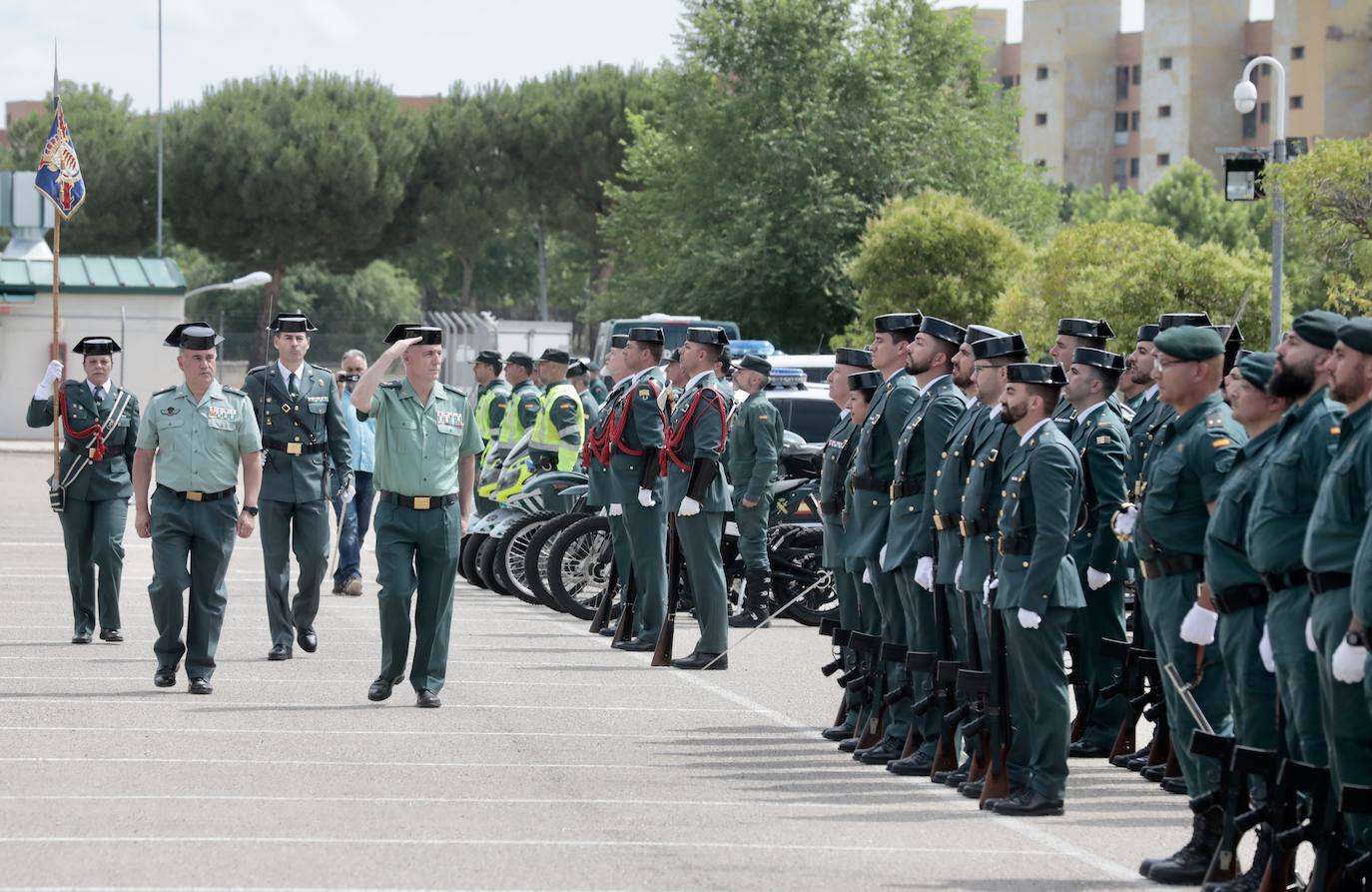 La toma de posesión del nuevo coronel de la Guardia Civil, Andrés Manuel Velarde