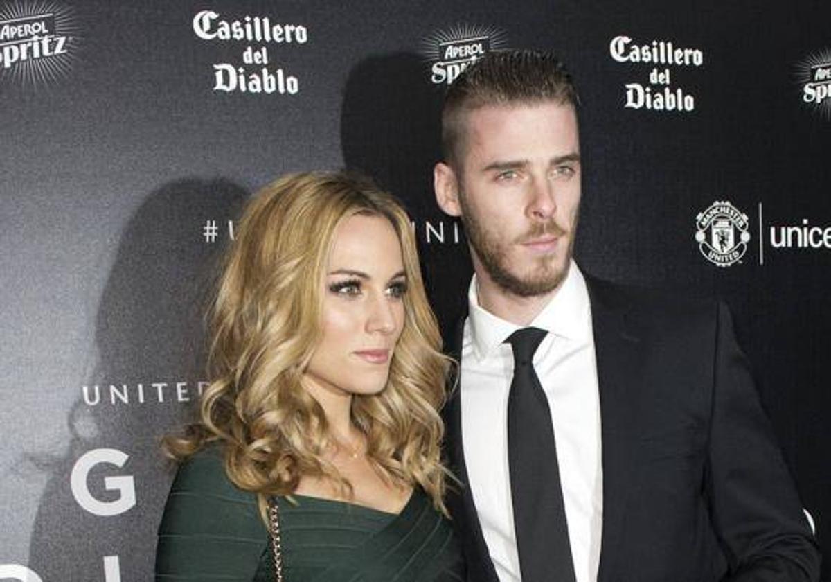 Edurne con David De Gea.