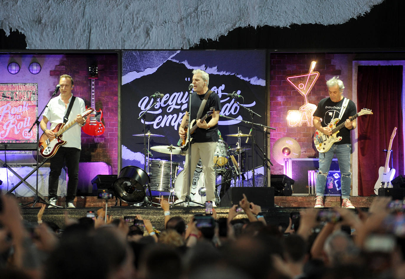 Las imágenes del concierto de Hombres G en la Feria de Muestras