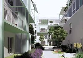 Parcela en la que la Junta ha licitado ese mes la construcción de 59 piso de alquiler para jóvenes con servicios compartidos.