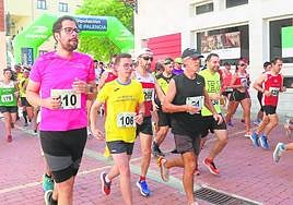 Salida de la última prueba de 'Palencia, Legua a Legua', este domingo en Baltanás.