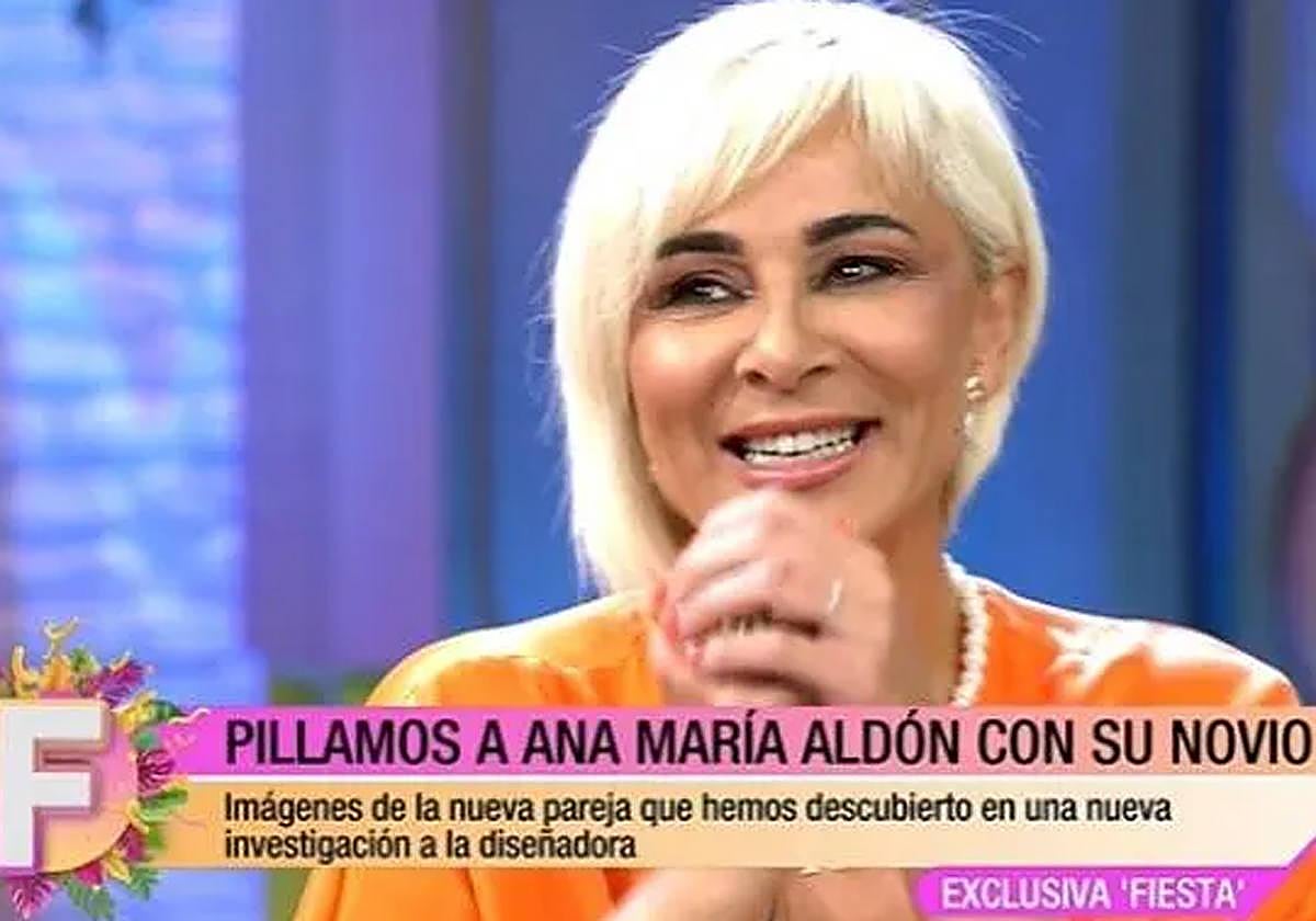 Ana María Aldón, en el programa 'Fiesta'.