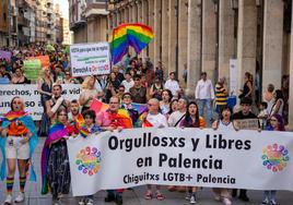 Manifestación por la Calle Mayor del Día del Orgullo.