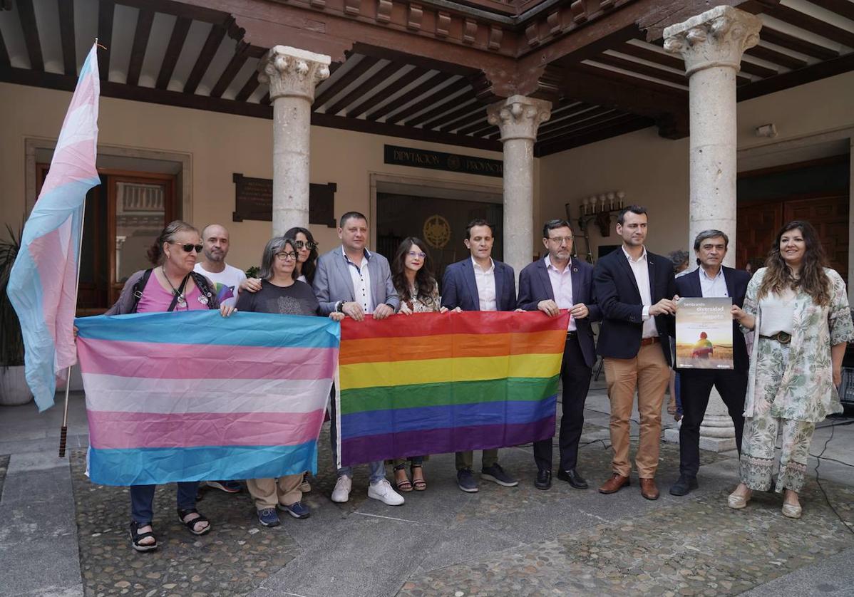 Acto celebrado este miércoles en la Diputación de Valladolid con motivo del Día del Orgullo.