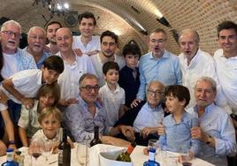 Eugenio Sanz celebró el sábado pasado su cumpleaños con toda la familia.