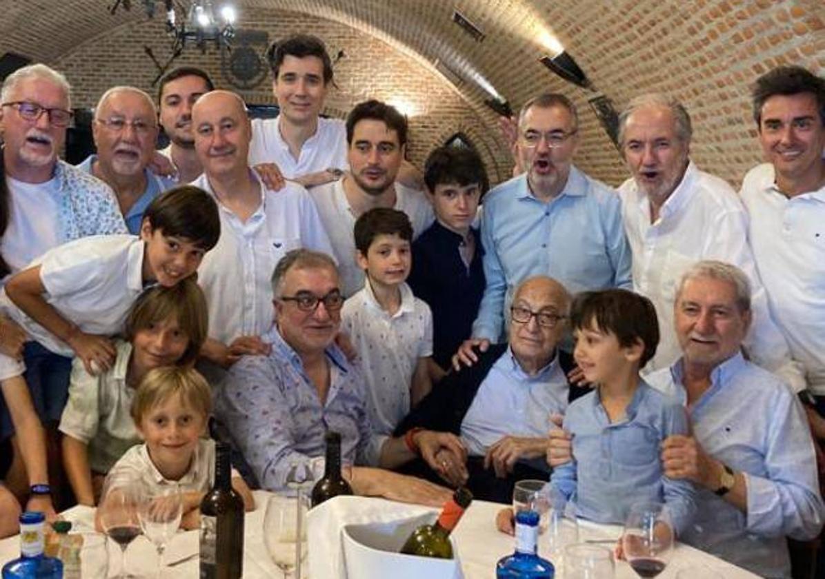 Eugenio Sanz celebró el sábado pasado su cumpleaños con toda la familia.