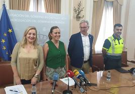 Inmaculada Matías, Virginia Barcones, Ángel Miguel y Óscar Rúa.
