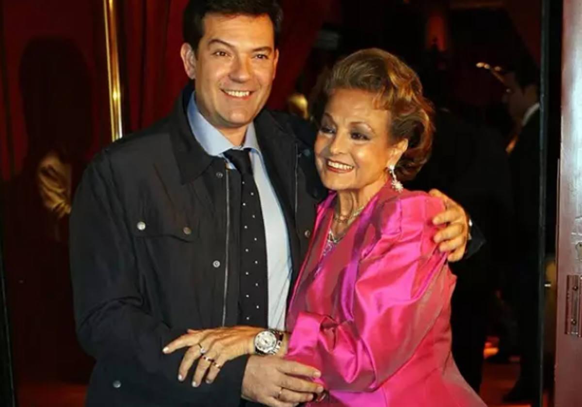 Carmen Sevilla con su único hijo Augusto Alguero, en una imagen de archivo.