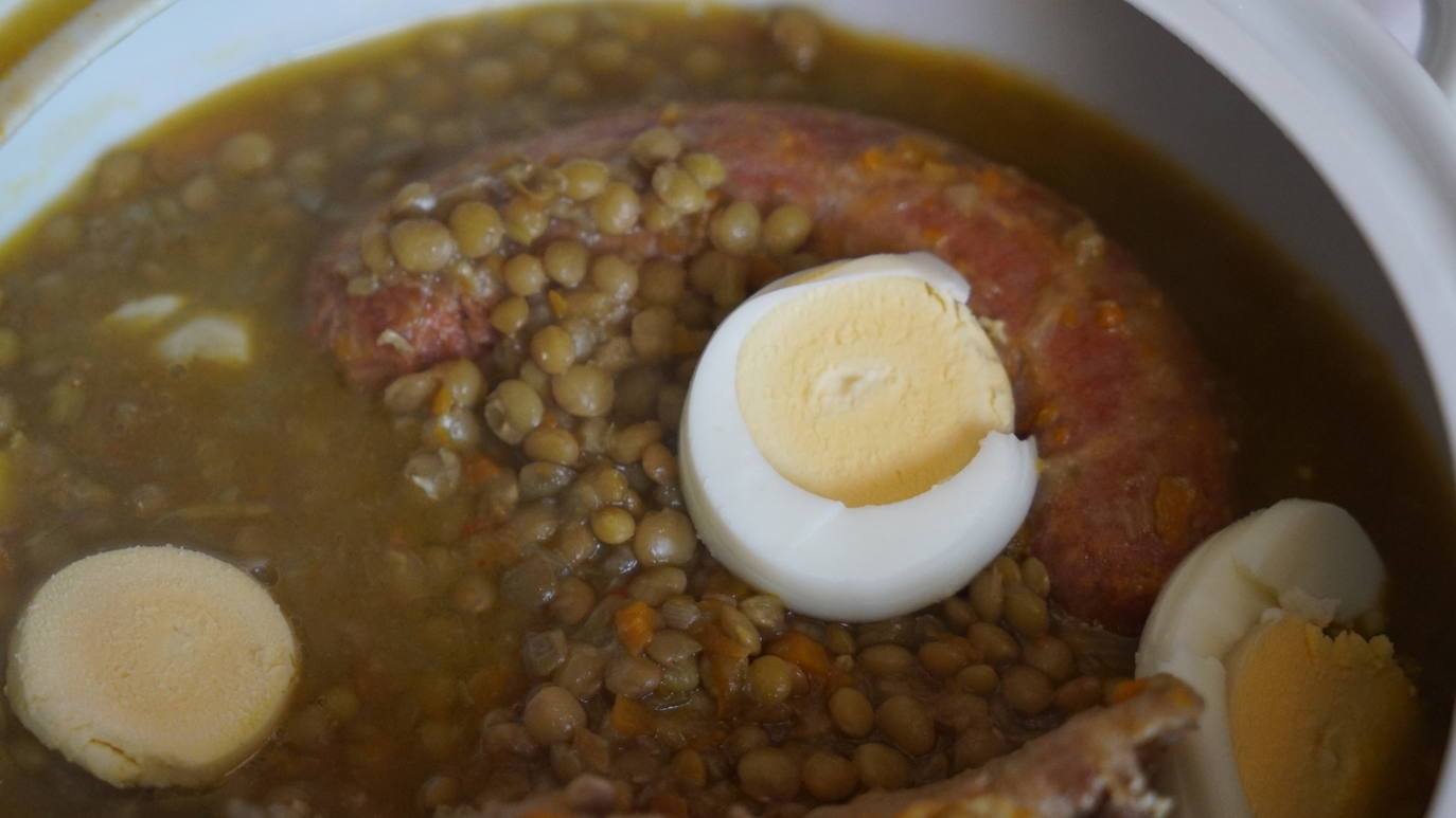 Las lentejas con verduras de Marciana resultaron ser una delicia