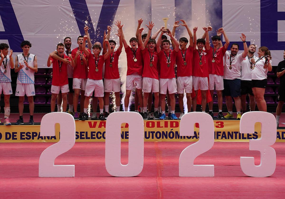 La selección de Madrid, campeona en categoría cadete mascuilno.