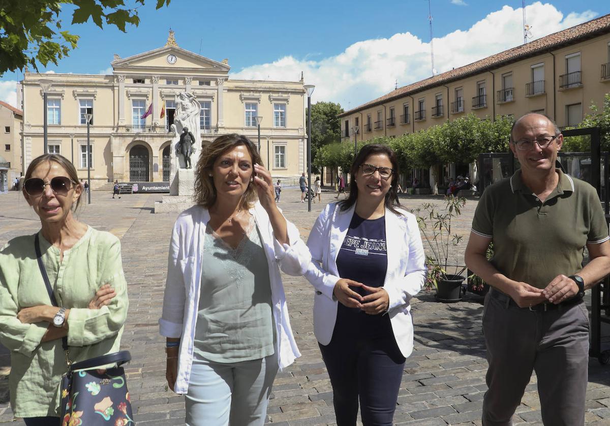 Carmen Fernández, Milagros Marcos, Ana Vázquez y Jorge Martínez Antolín.