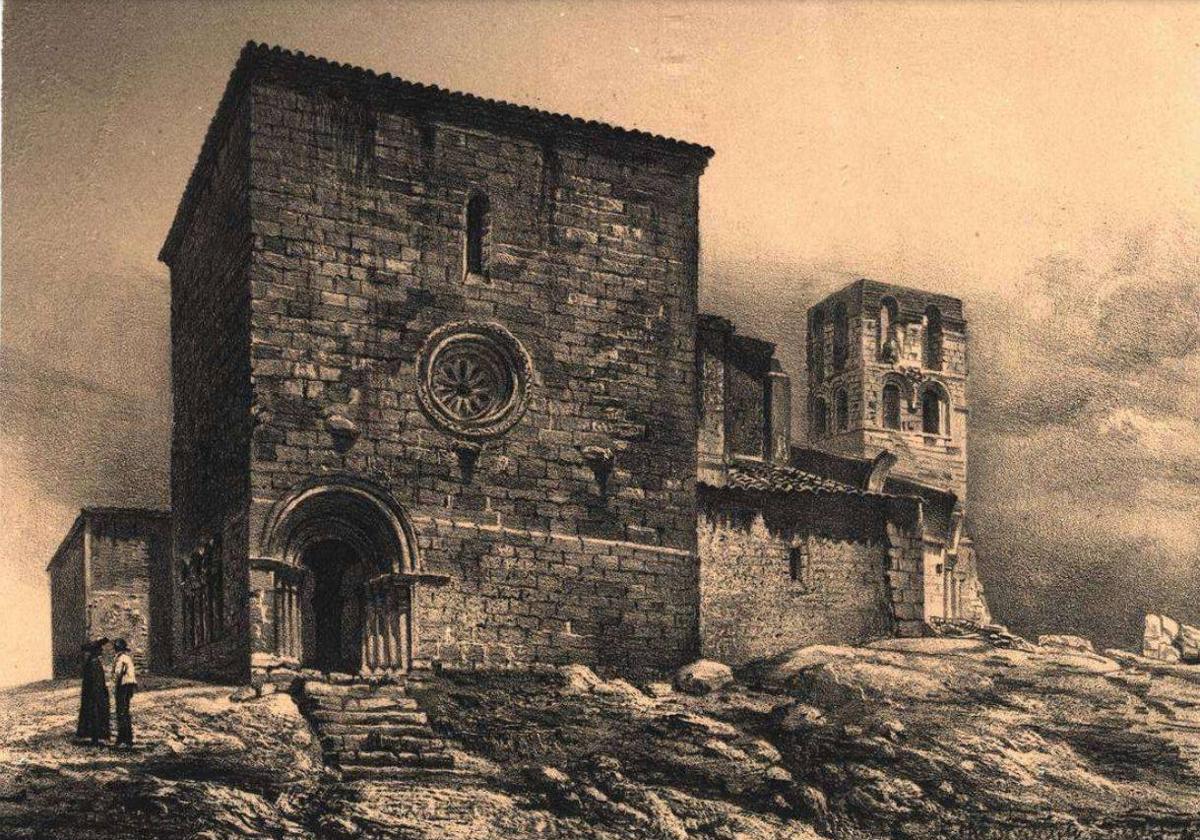 Convento de Santa María del Templo de Ceinos de Campos, según Recuerdos y Bellezas de España, 1861.