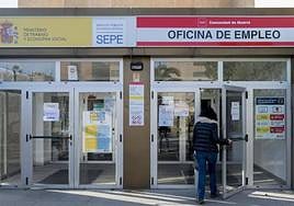 Una oficina de empleo en Madrid.