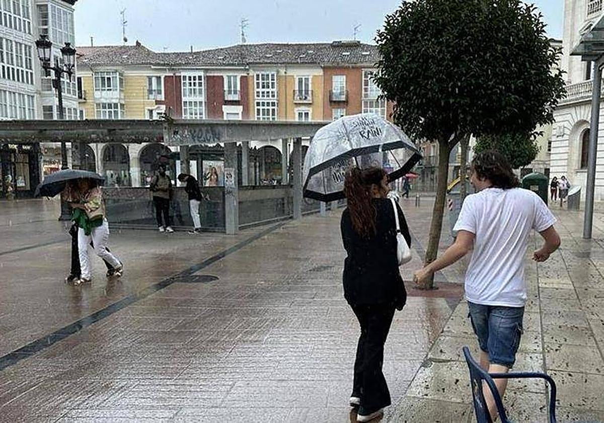Tormenta en Burgos en una imagen de archivo.