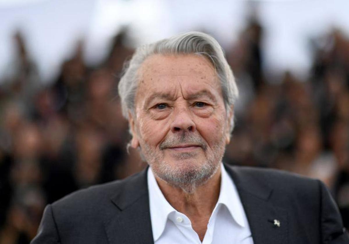 El actor francés Alain Delon.