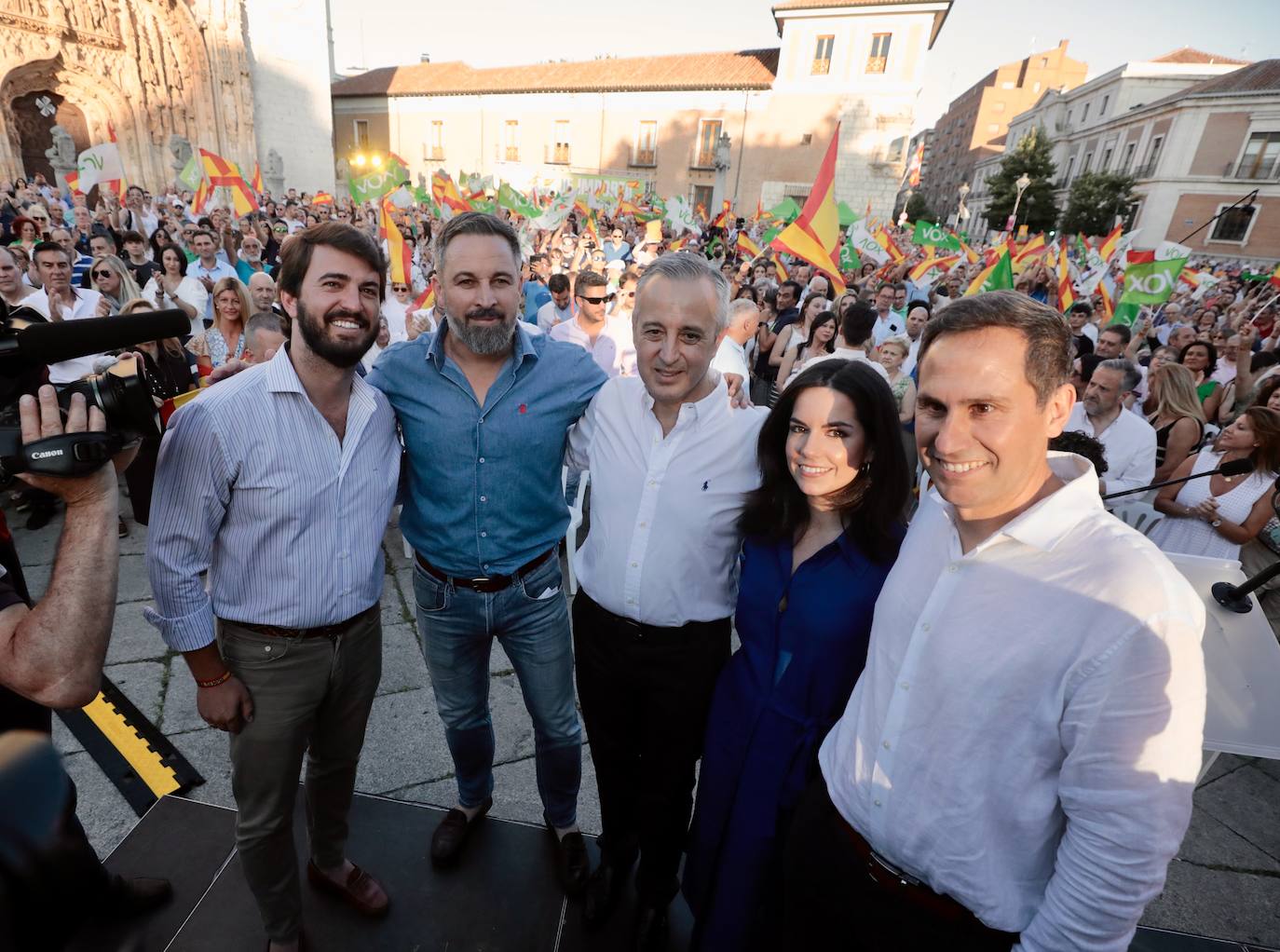 Santiago Abascal visita Valladolid en plena campaña electoral