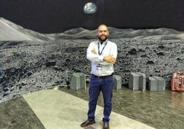 Alejandro Cardesín, en el Centro Europeo de Tecnología e Investigación Espacial de la Agencia Espacial Europea, en Países Bajos.