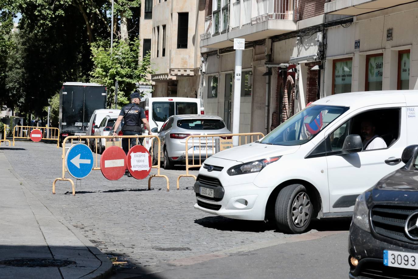 Varias calles cortadas debido a la Cumbre europea de ministros de Medio Ambiente y Energía