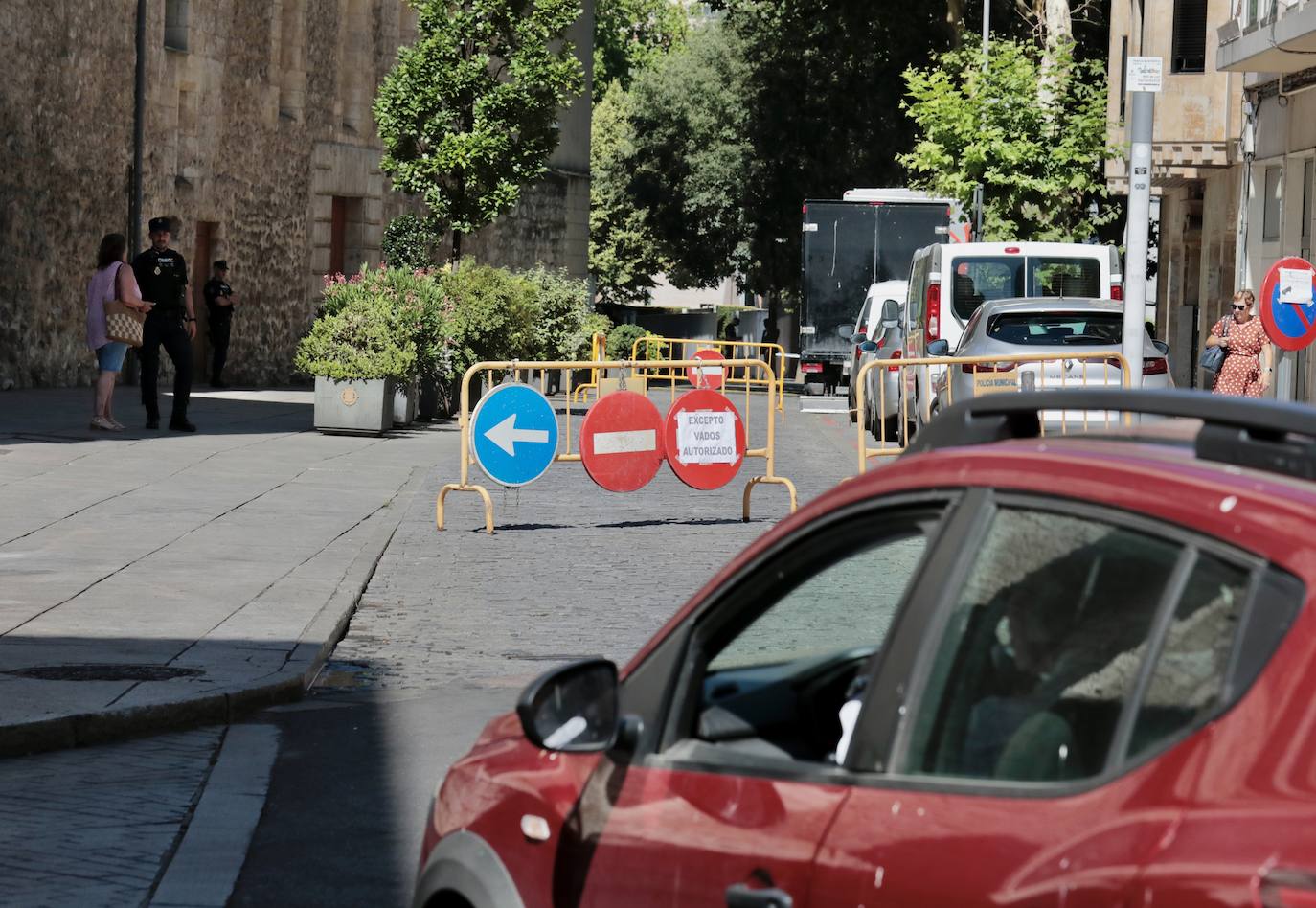 Varias calles cortadas debido a la Cumbre europea de ministros de Medio Ambiente y Energía