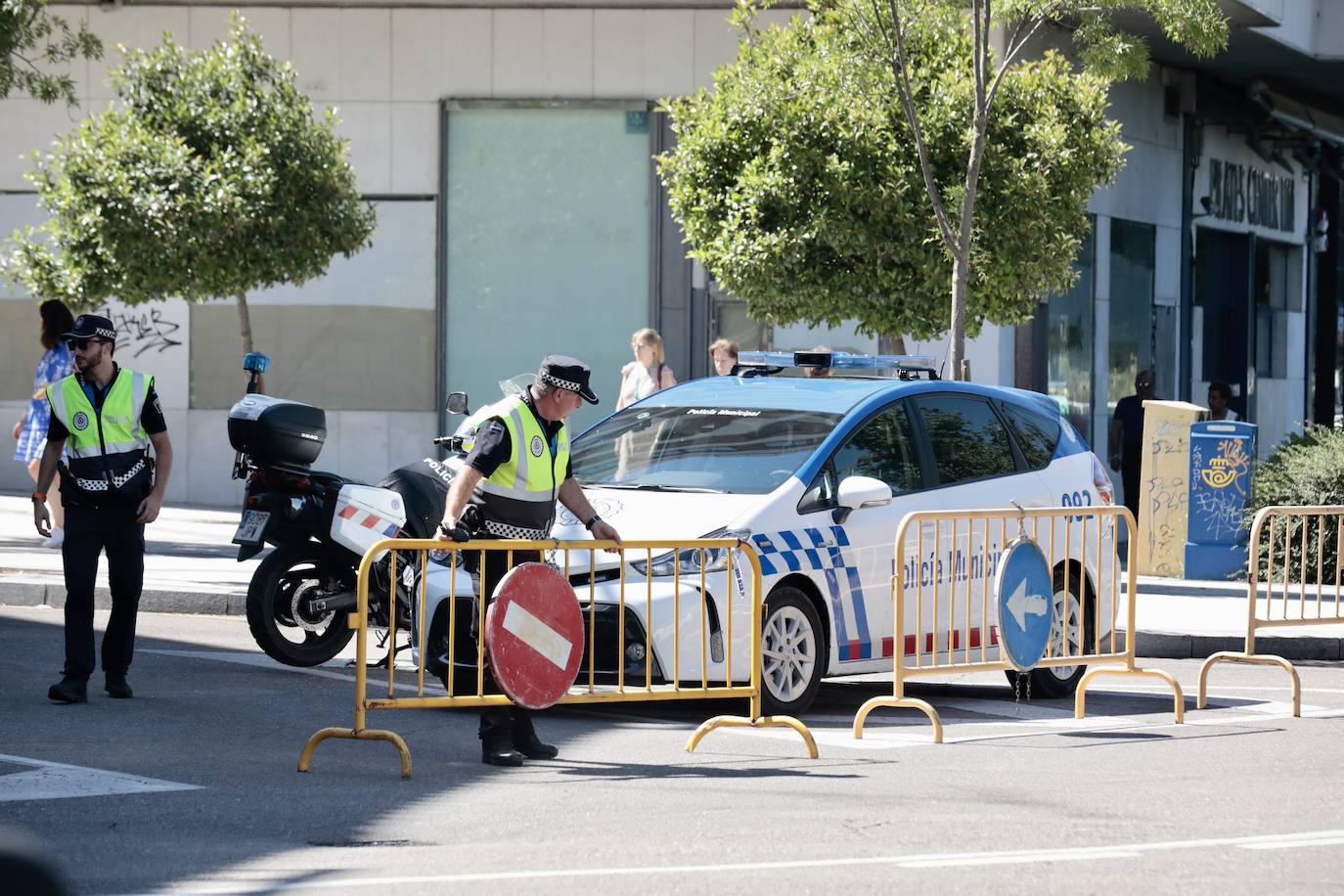 Varias calles cortadas debido a la Cumbre europea de ministros de Medio Ambiente y Energía